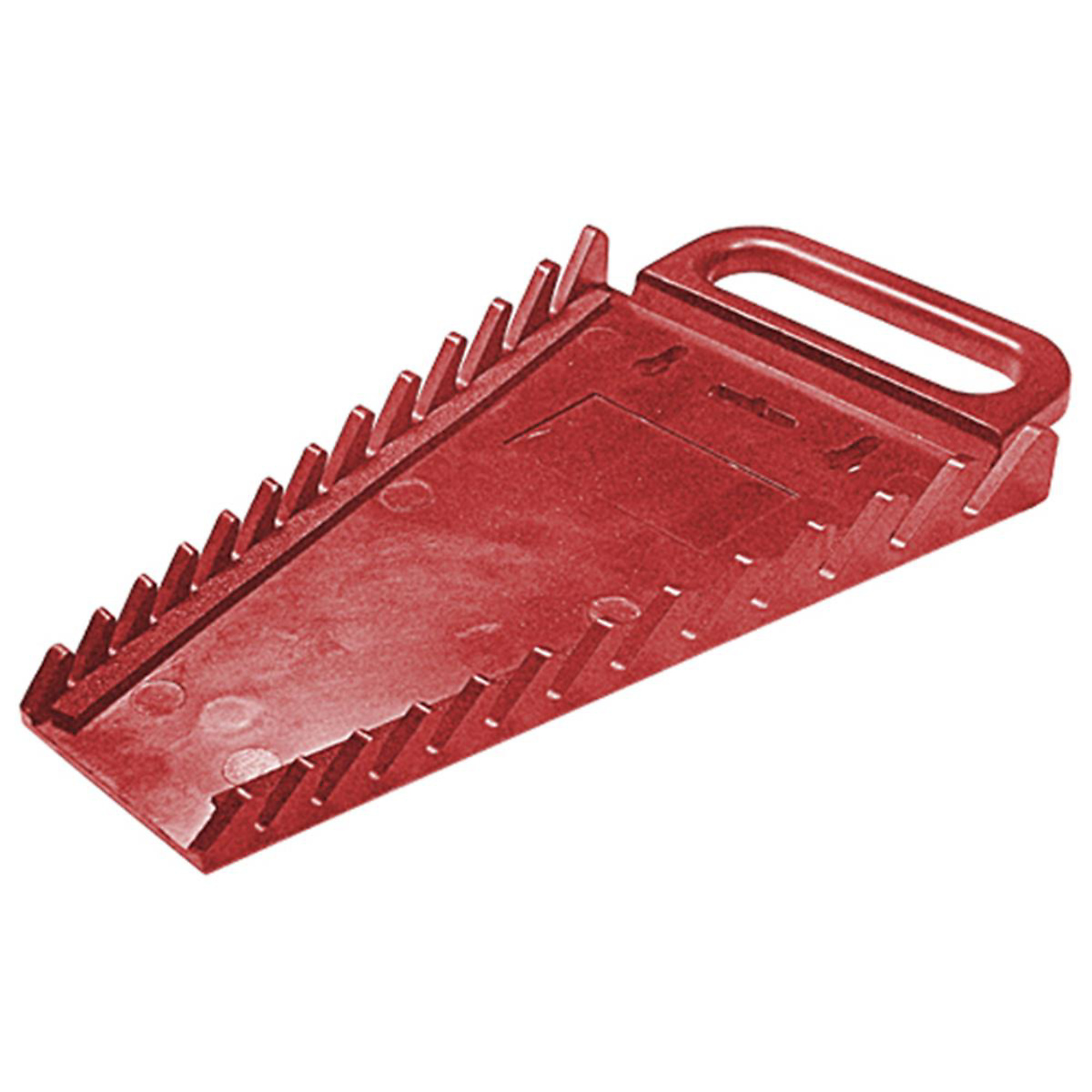Mechanic's Time Savers Wrench Holder — 12-Piece, High-Impact Plastic, Wall-Mountable, Red, Model# MTSWH12R